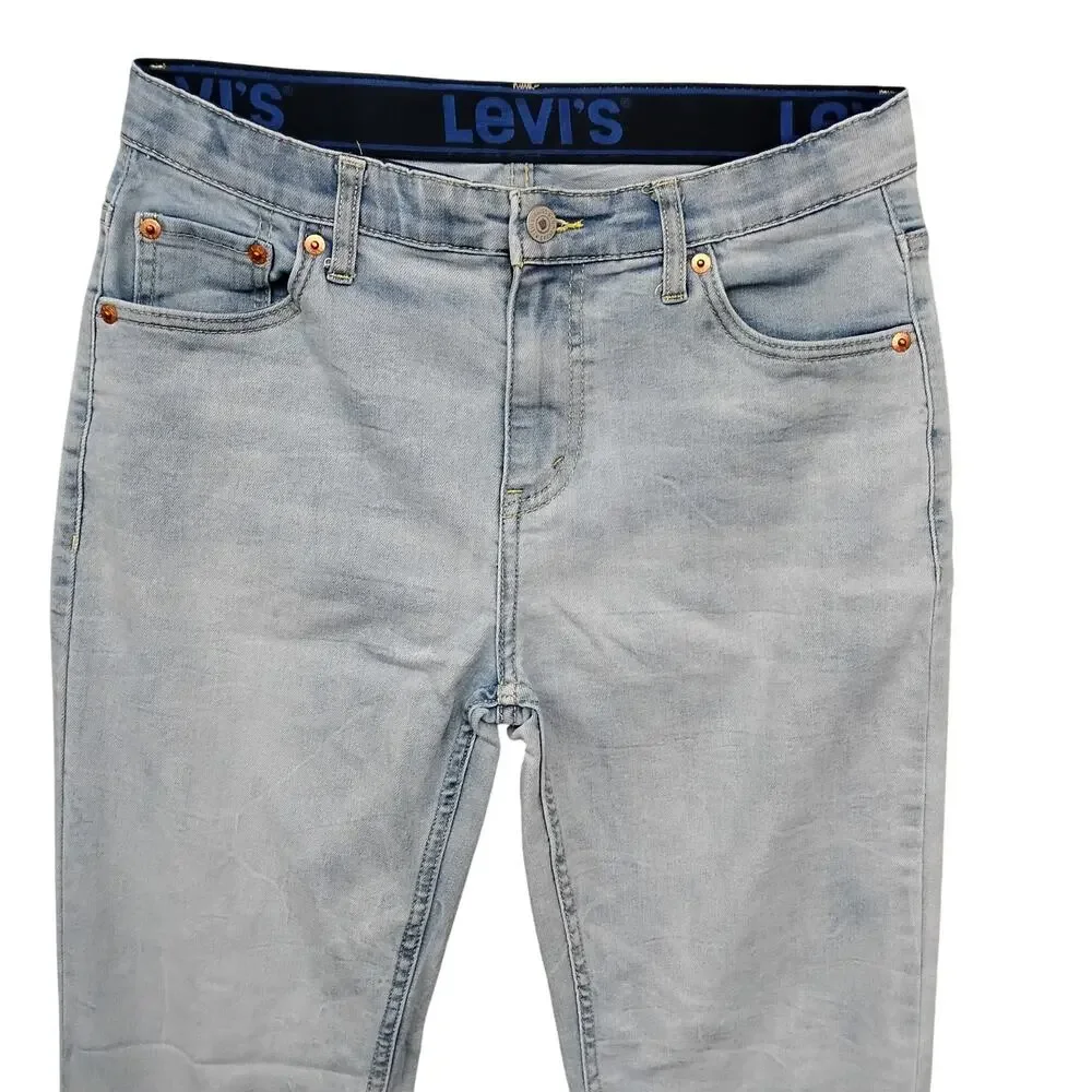 Levi's 502 Jeans Size 18 (29x31) Light Blue Wash Straight Leg
